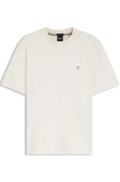 T-Shirt aus Baumwolle mit Double-B-Monogramm-Badge