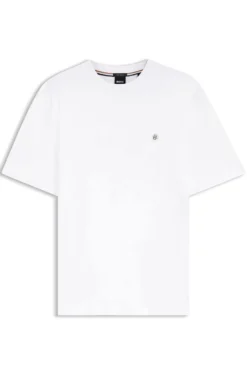 T-Shirt aus Baumwolle mit Double-B-Monogramm-Badge