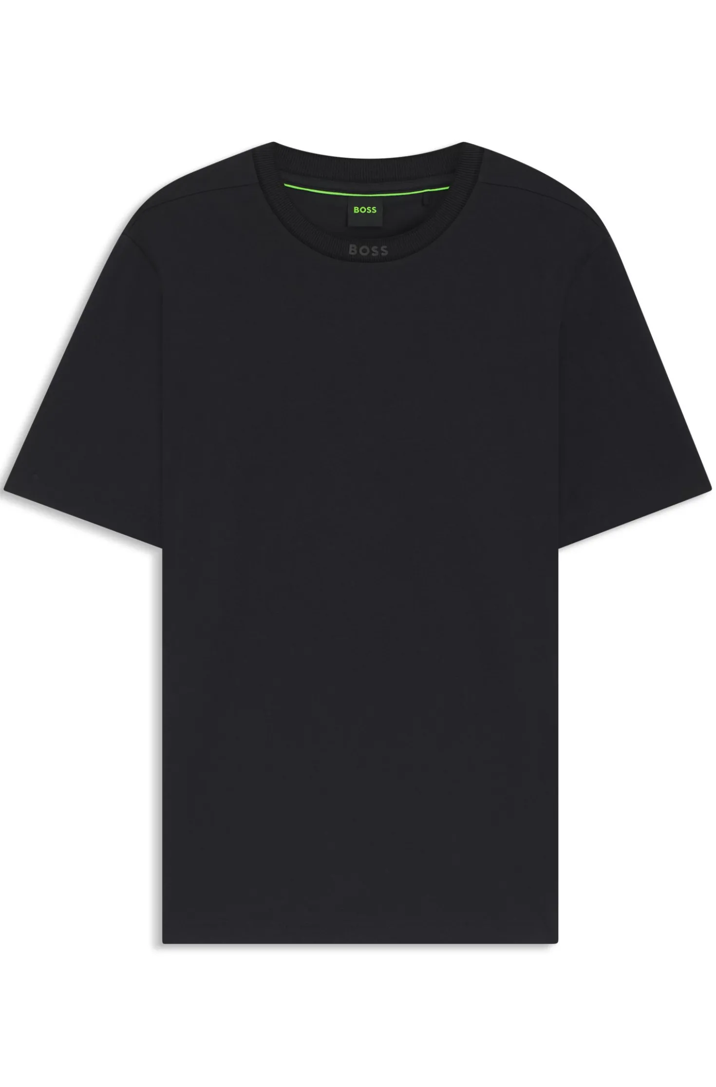 T-Shirt aus Baumwolle mit Logo am Rundhalsausschnitt