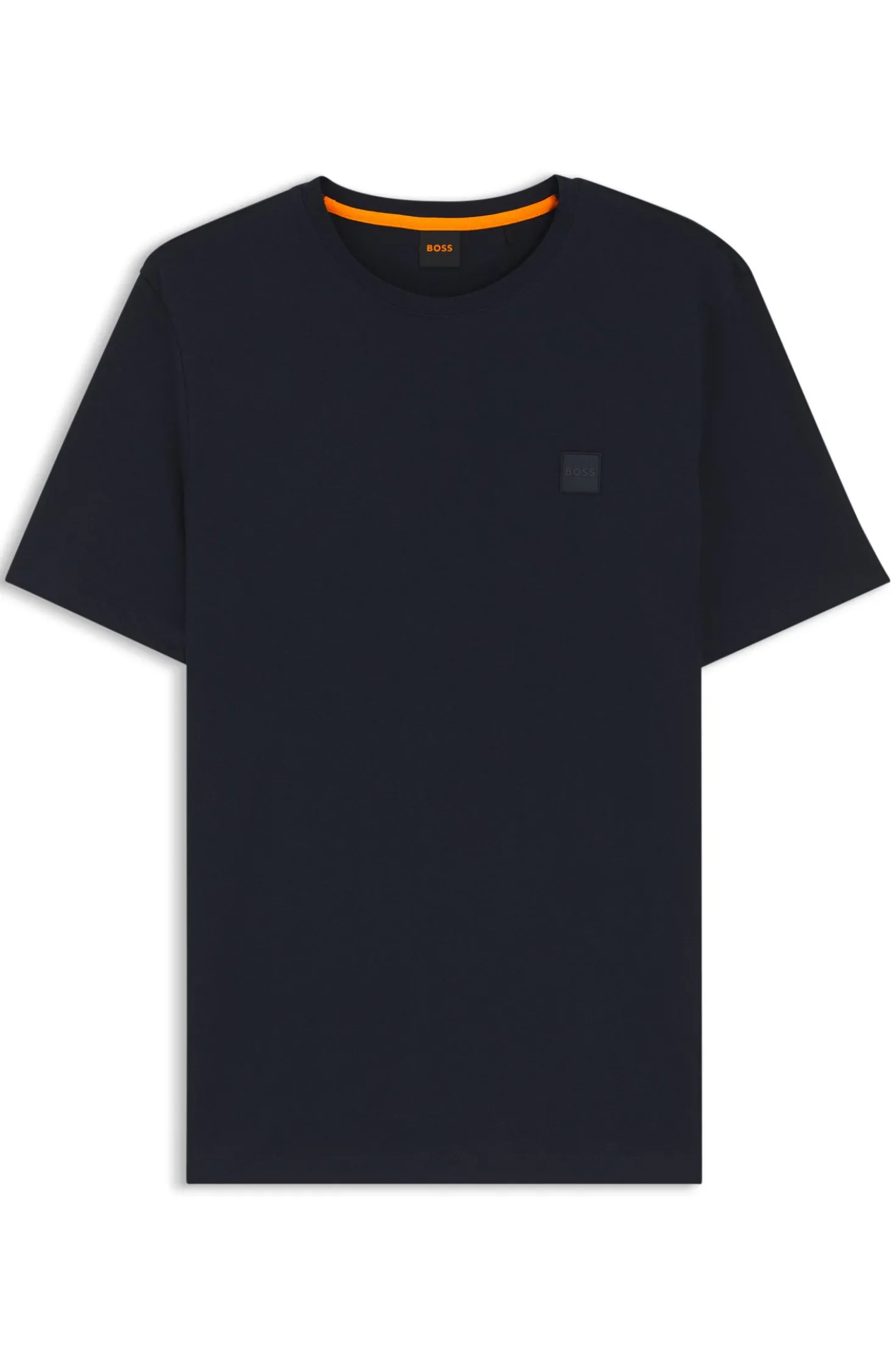 T-Shirt aus Baumwoll-Jersey mit Logo-Patch