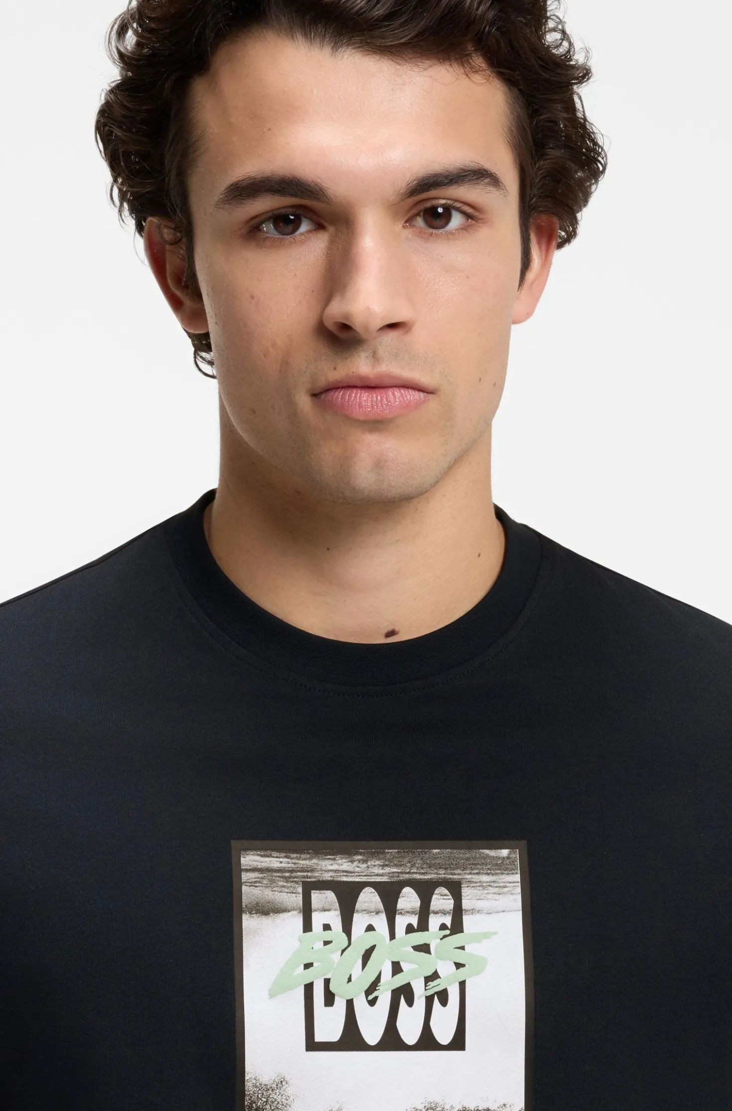 T-Shirt aus Baumwoll-Jersey mit Artwork-Print