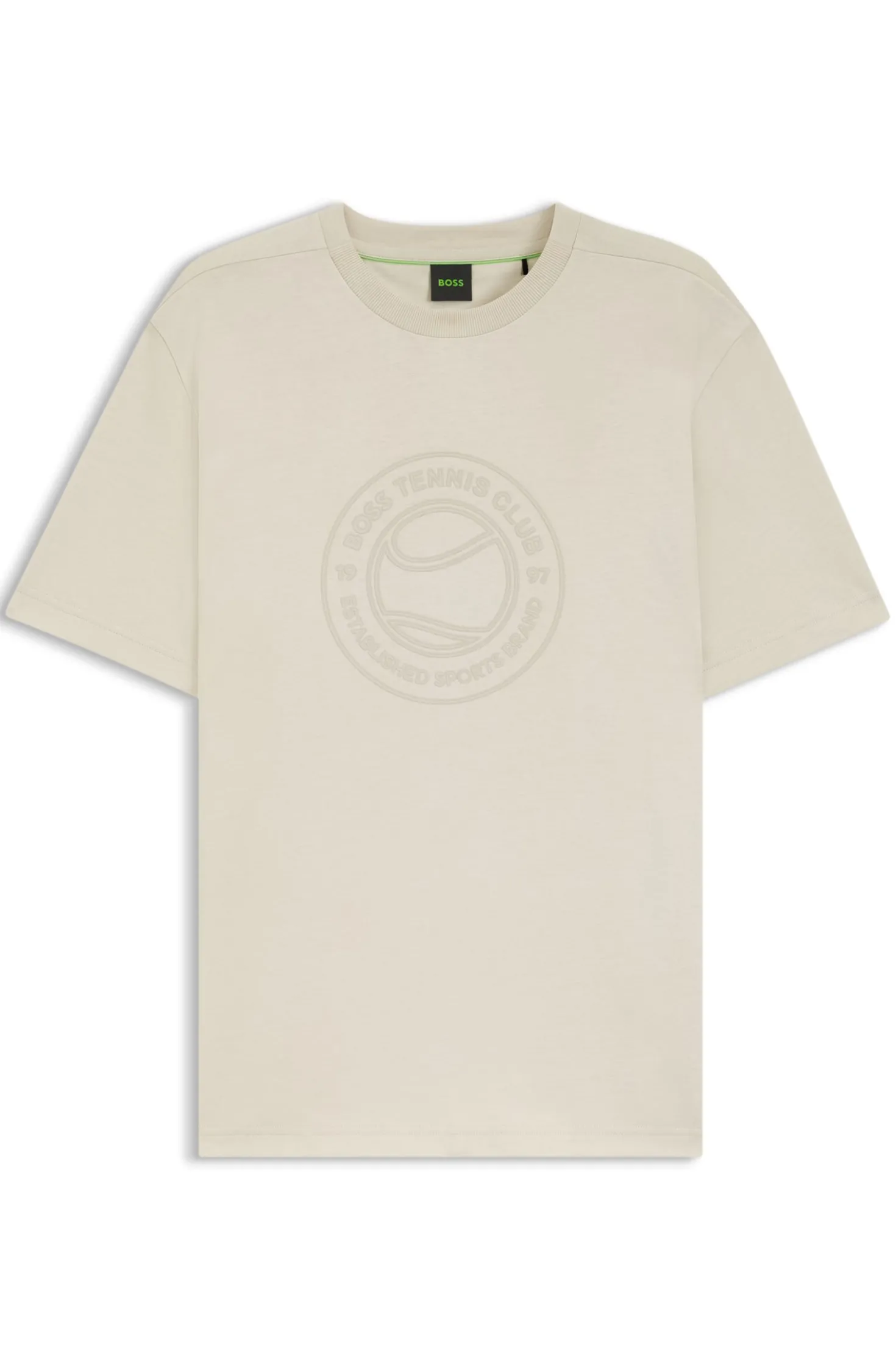 T-Shirt aus Baumwoll-Jersey mit Tennis-Artwork