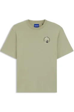 T-Shirt aus Baumwoll-Jersey mit Logo-Artwork
