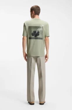 T-Shirt aus Baumwoll-Jersey mit grafischem Print auf der Rückseite