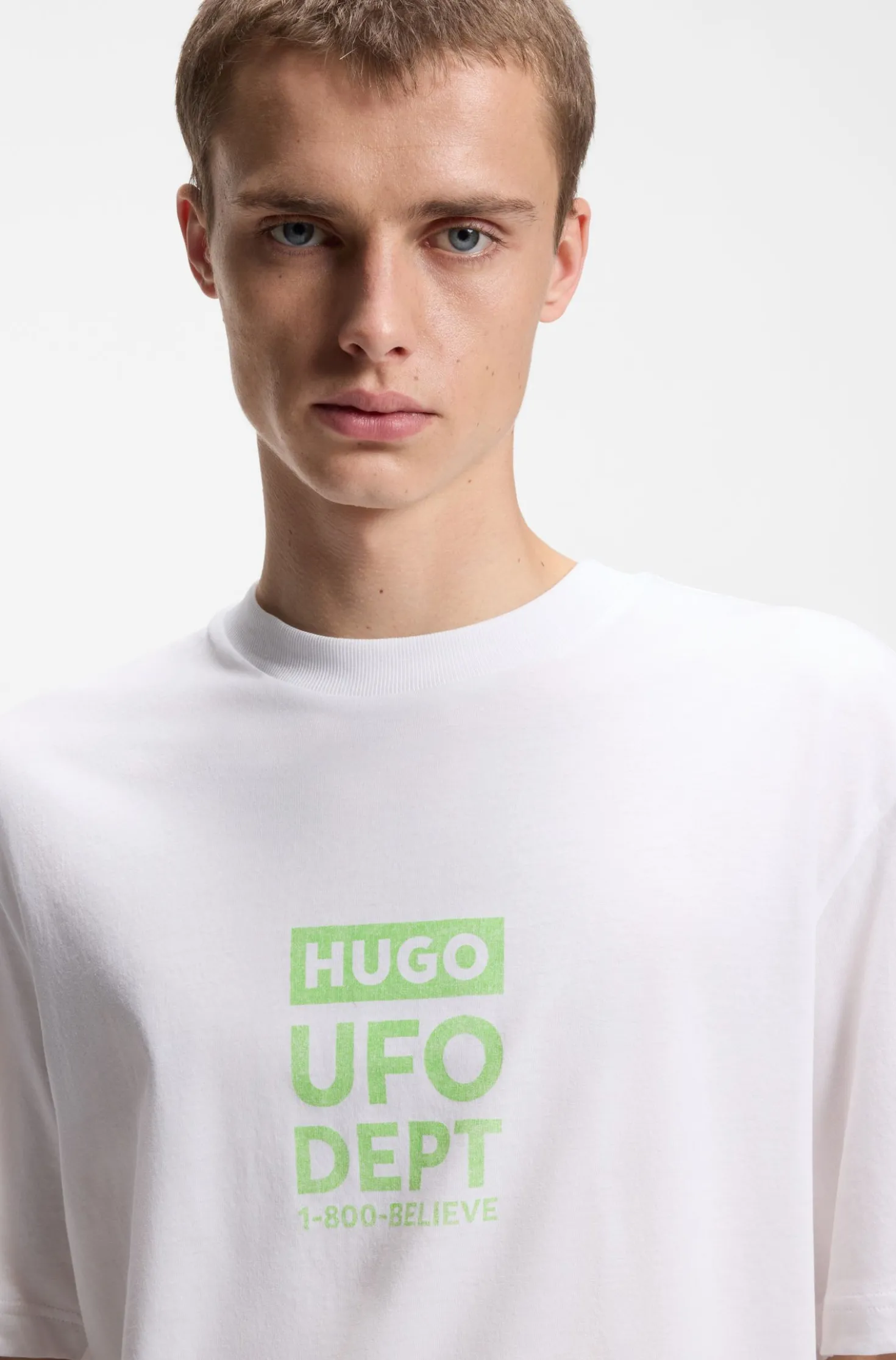 T-Shirt aus Baumwoll-Jersey mit Artwork-Print