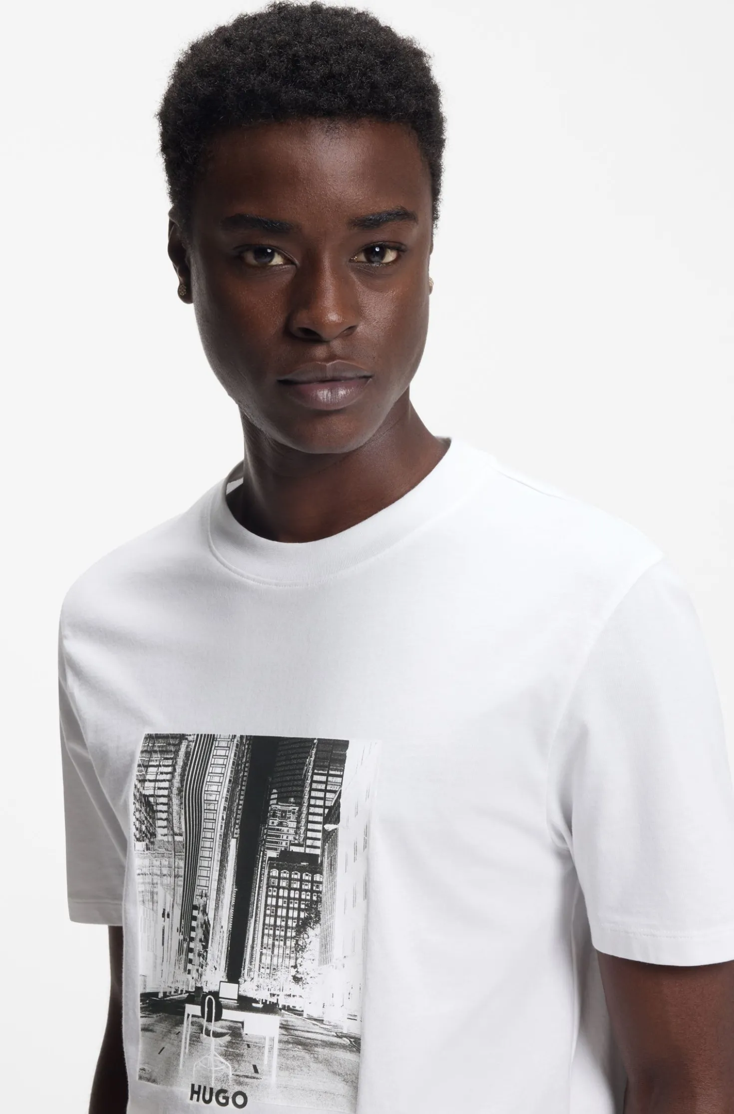 T-Shirt aus Baumwoll-Jersey mit Artwork-Print