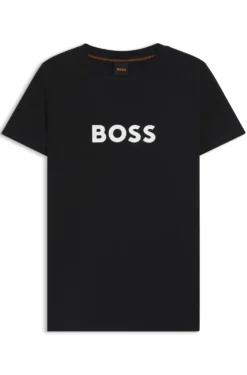 T-Shirt aus Baumwoll-Jersey mit Kontrast-Logo