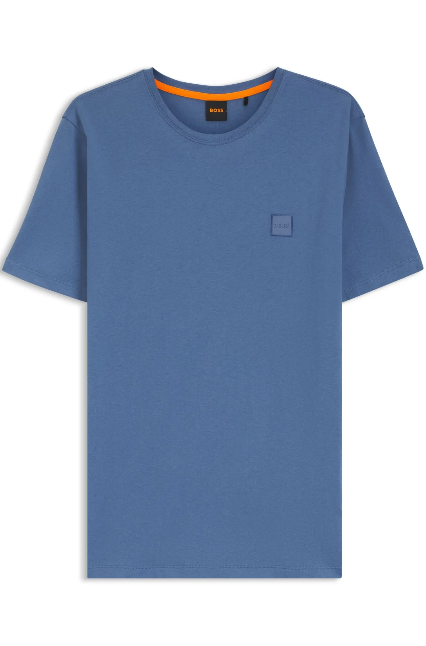 T-Shirt aus Baumwoll-Jersey mit Logo-Patch