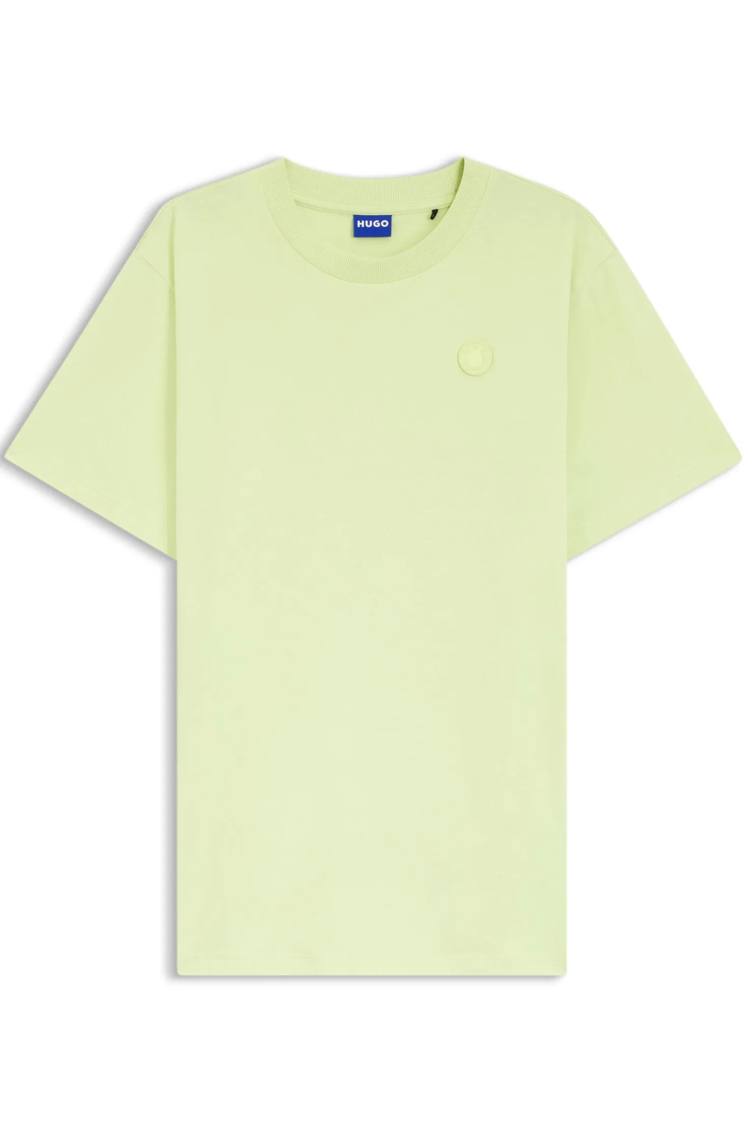 T-Shirt aus Baumwoll-Jersey mit Happy HUGO Logo