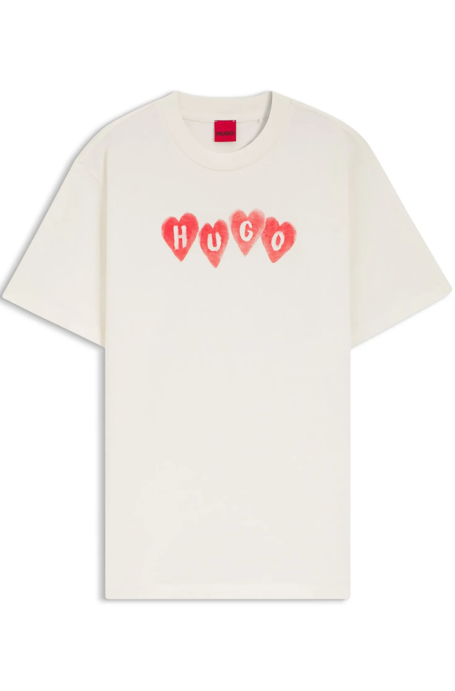 T-Shirt aus Baumwoll-Jersey mit Herz-Logo