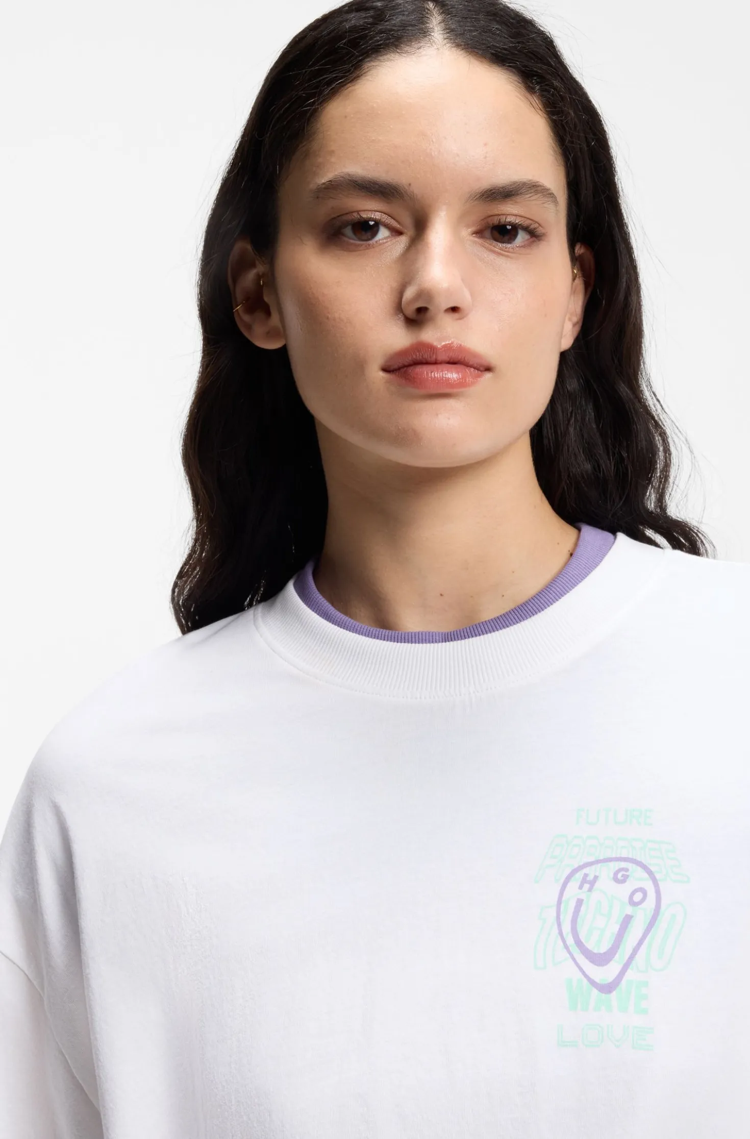 T-Shirt aus Baumwoll-Jersey mit Artwork-Print