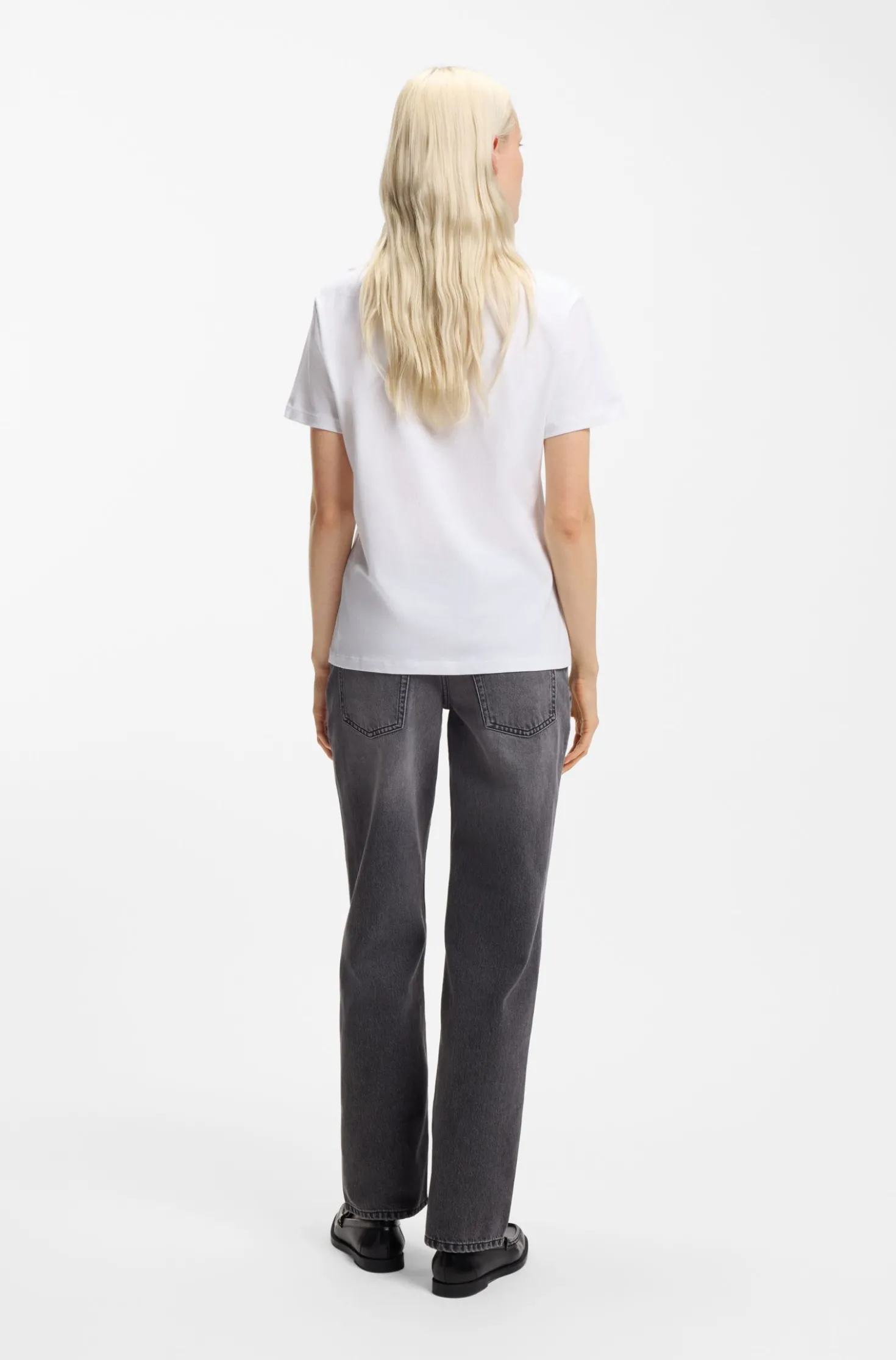 T-Shirt aus Baumwoll-Jersey mit Herz-Logo
