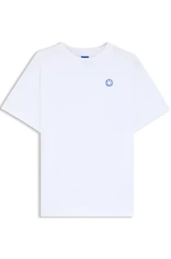 T-Shirt aus Baumwoll-Jersey mit Happy HUGO Logo