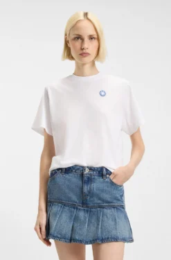 T-Shirt aus Baumwoll-Jersey mit Happy HUGO Logo
