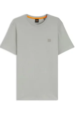 T-Shirt aus Baumwoll-Jersey mit Logo-Patch