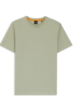 T-Shirt aus Baumwoll-Jersey mit Logo-Patch