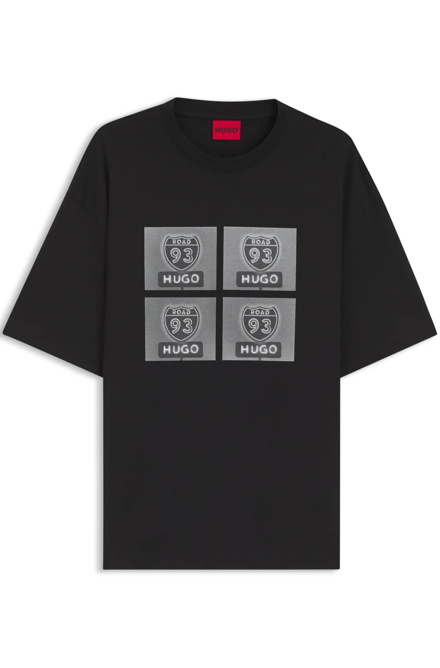 T-Shirt aus Baumwoll-Jersey mit Artwork im Biker-Stil