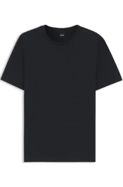 T-Shirt aus Baumwoll-Mix mit Bubble-Jacquard-Struktur