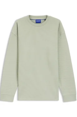 T-Shirt aus Baumwoll-Mix mit Waffelstruktur
