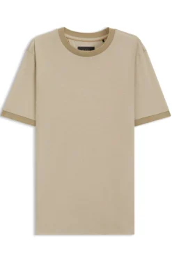 T-Shirt aus luxuriöser Travel Wool mit FK-Halsabschluss