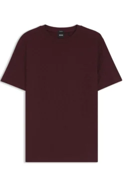 T-Shirt aus merzerisierter Baumwolle mit Jacquard-Monogrammen