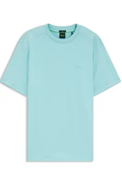 T-Shirt aus Stretch-Baumwolle mit Jacquard-Tape