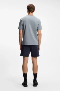 T-Shirt aus Stretch-Baumwolle mit Flaggen-Artwork