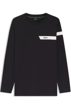 T-Shirt aus Stretch-Baumwolle mit Logo-Print