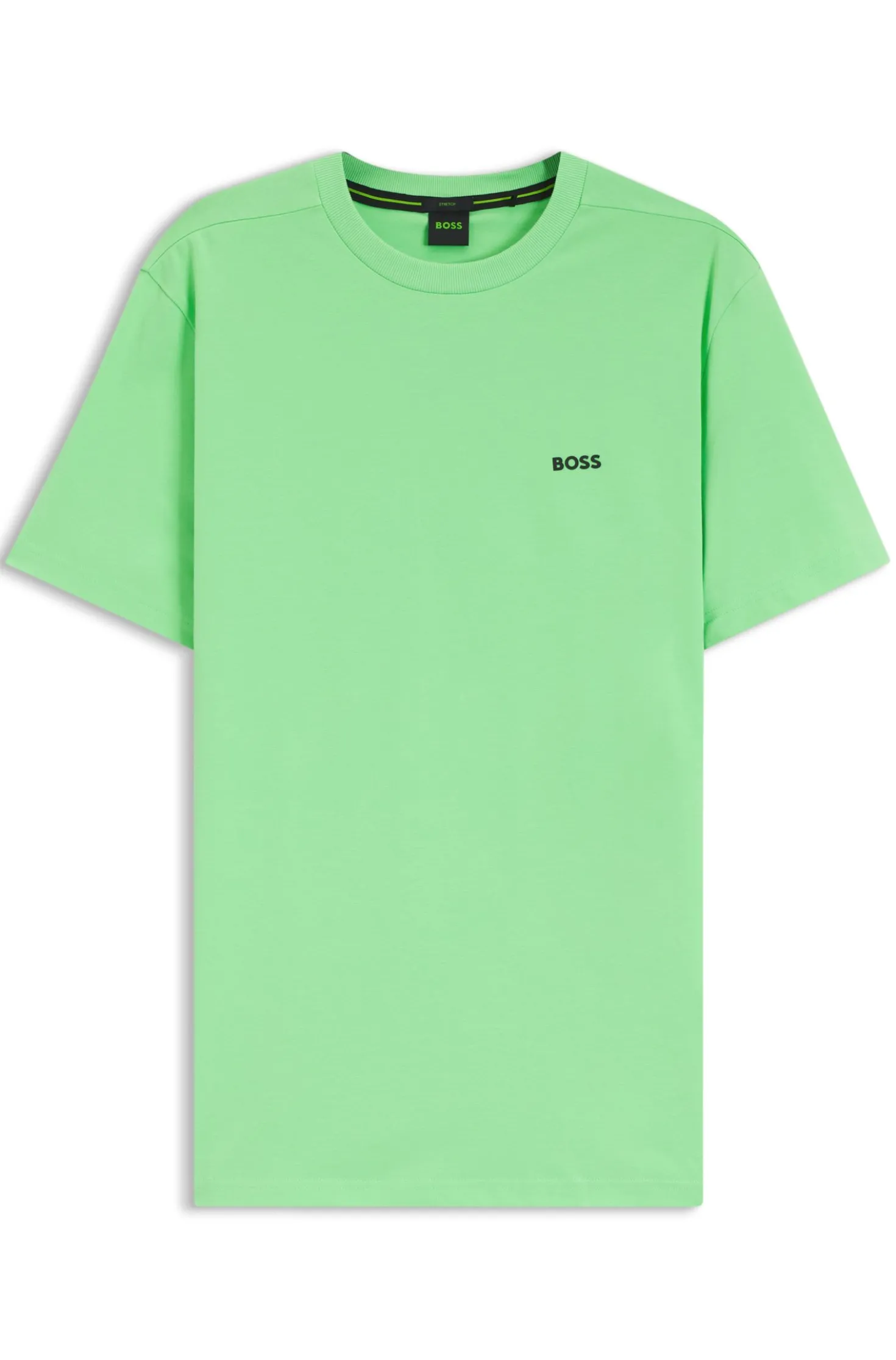 T-Shirt aus Stretch-Baumwolle mit Logo-Detail