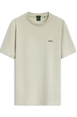 T-Shirt aus Stretch-Baumwolle mit Logo-Detail