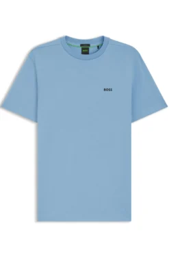 T-Shirt aus Stretch-Baumwolle mit Logo-Detail