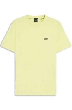 T-Shirt aus Stretch-Baumwolle mit Logo-Detail