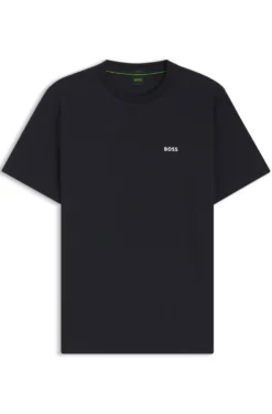 T-Shirt aus Stretch-Baumwolle mit Logo-Detail