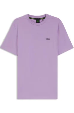 T-Shirt aus Stretch-Baumwolle mit Logo-Detail