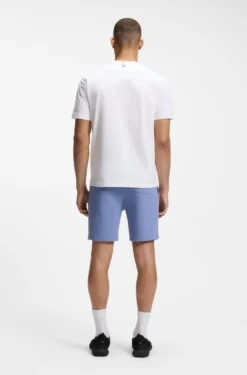 T-Shirt aus Stretch-Baumwolle mit Tennis-Artwork