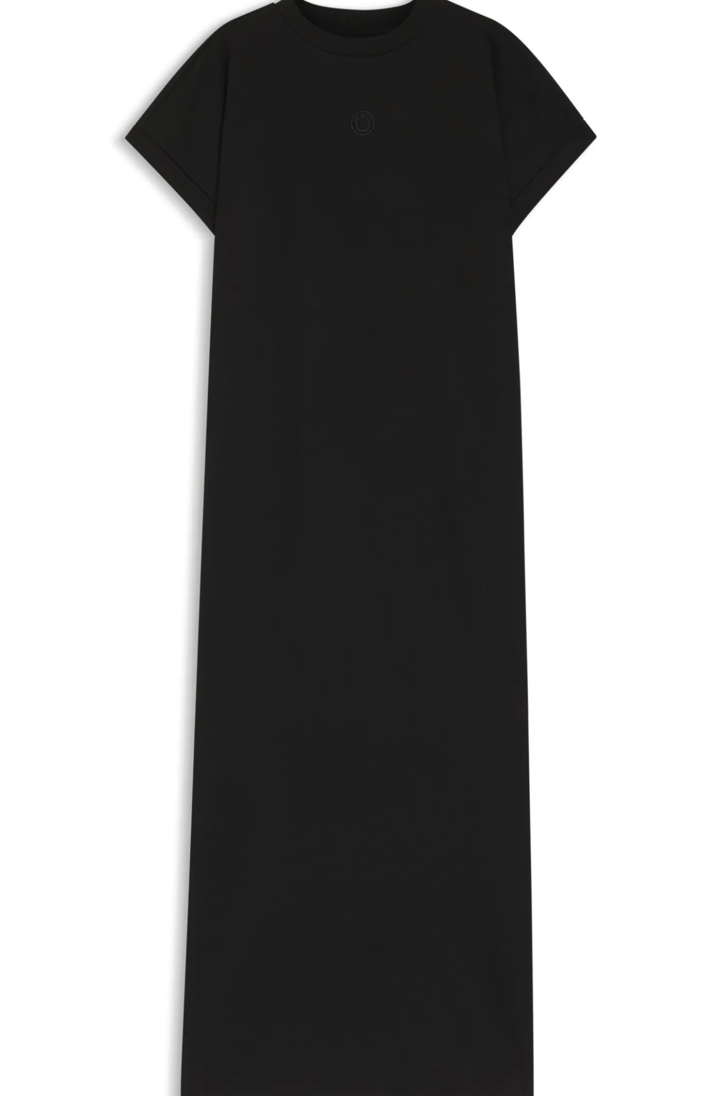 T-Shirt-Kleid aus Baumwoll-Jersey mit Happy HUGO Logo