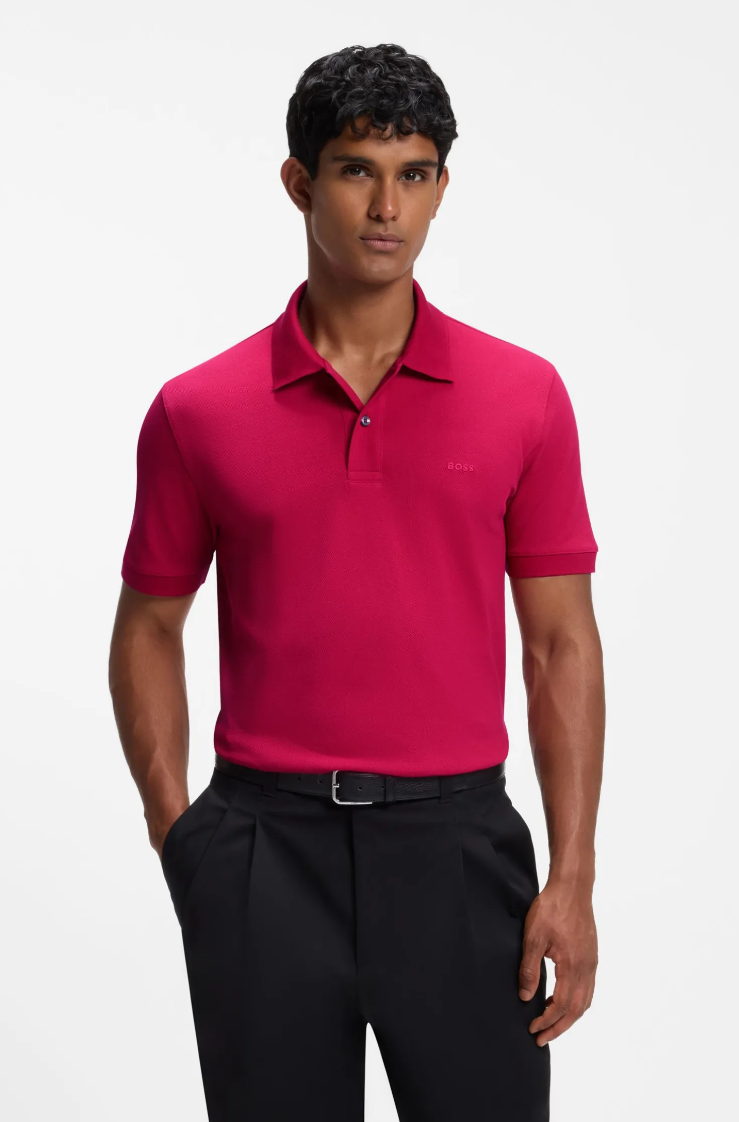 Vielseitig kombinierbares Poloshirt aus softer Baumwolle