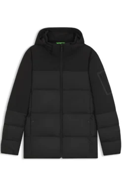 Wasserabweisende Daunenjacke mit abnehmbarer Kapuze