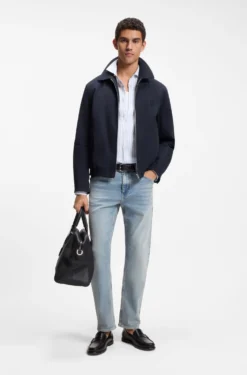 Wasserabweisende Jacke mit Double-B-Monogramm-Abzeichen