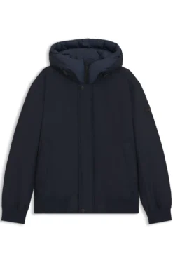 Wasserabweisende Jacke mit kontrastierendem Einsatz