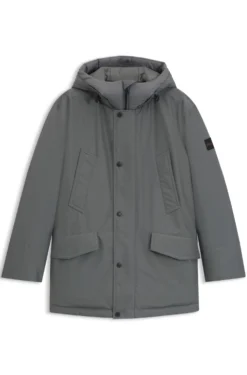 Wasserabweisende Jacke mit kontrastierendem Einsatz