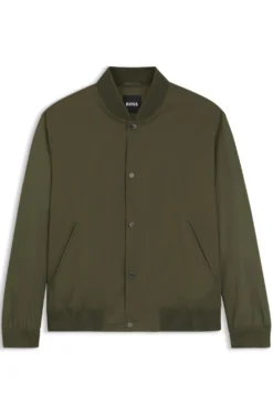 Wasserabweisende Jacke mit Monogramm-Muster an den Ärmeln