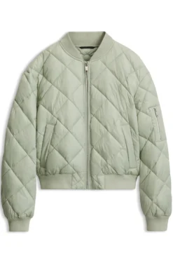 Wasserabweisende Jacke mit rautenförmigen Absteppungen