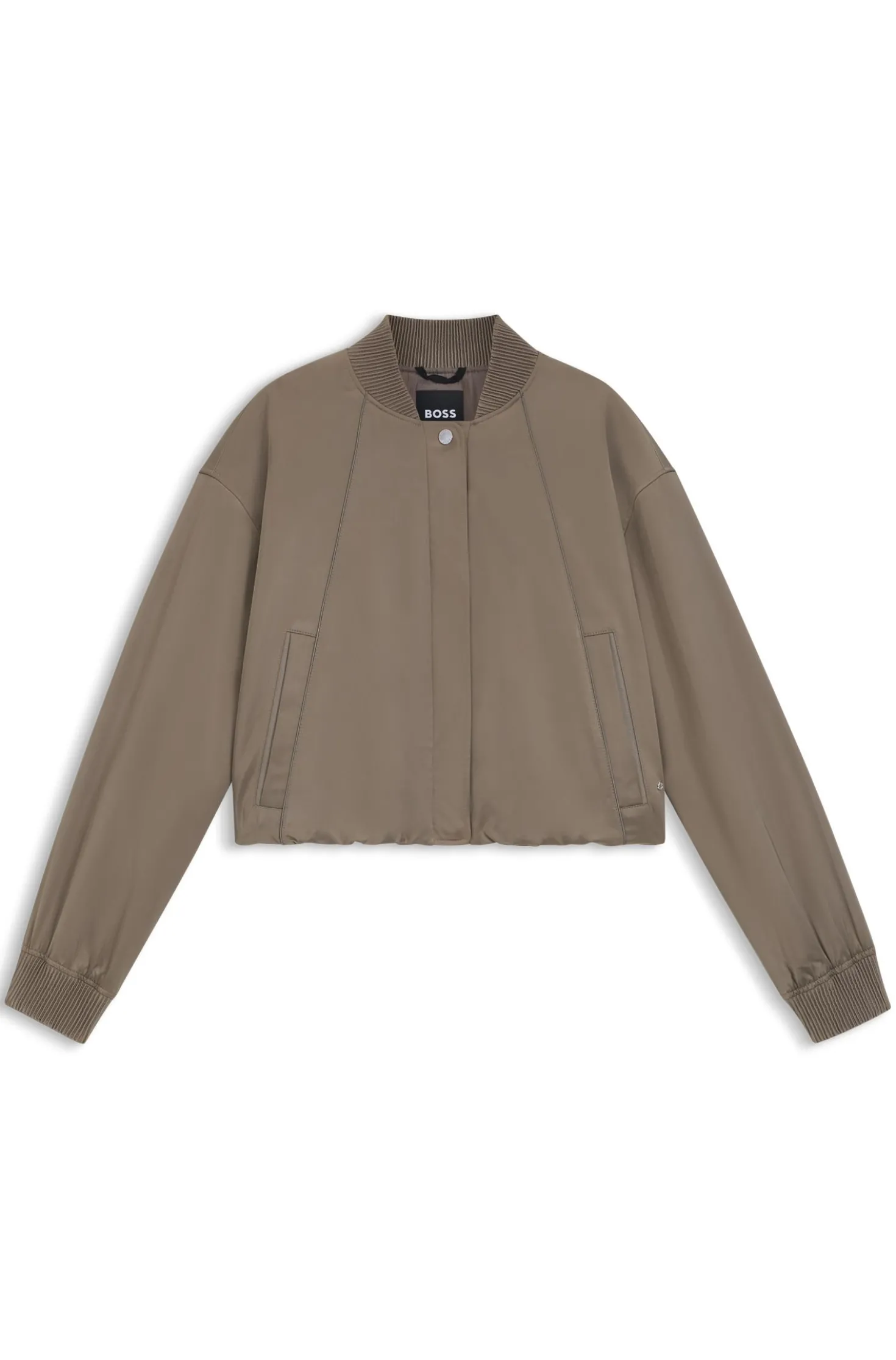 Wasserabweisende Jacke mit Satin-Finish