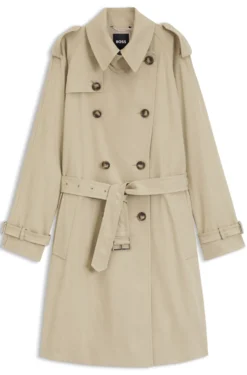 Wasserabweisender Trenchcoat mit Gürtel