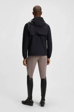 Wasserdichte Reitsport-Jacke mit verstellbarer Kapuze