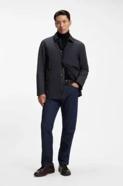 Wattierte Jacke aus angerautem funktionellem Gewebe