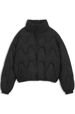 Wattierte Relaxed-Fit Jacke aus wasserabweisendem Gewebe
