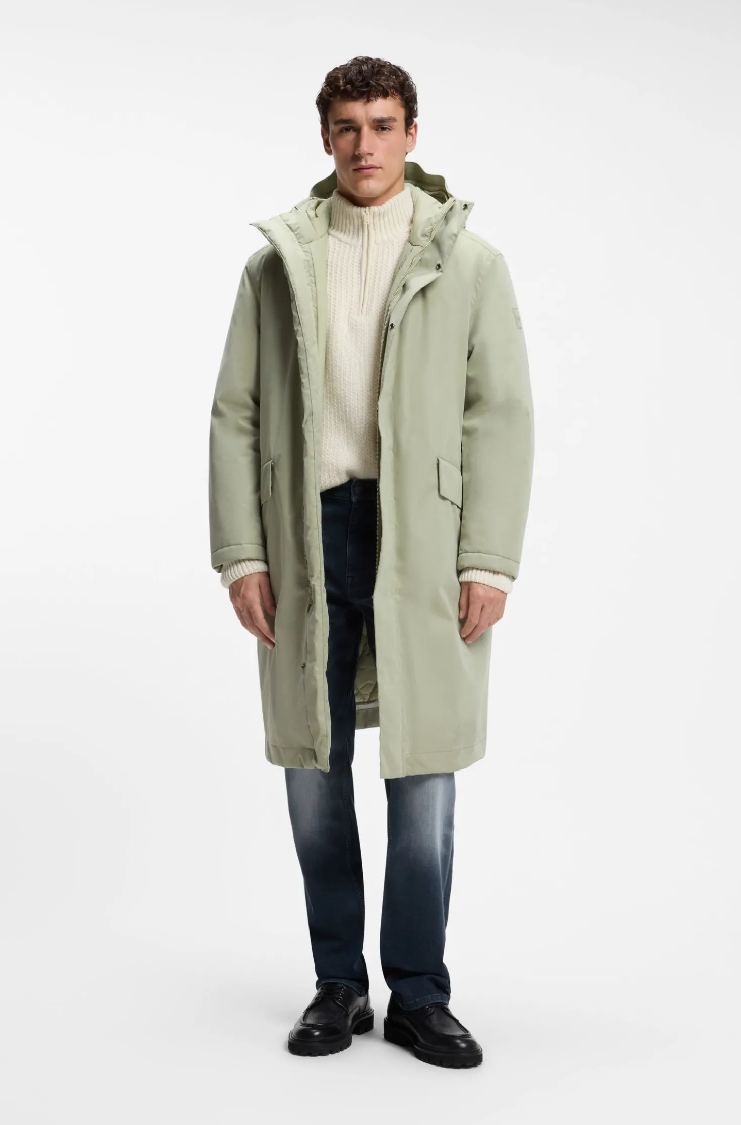 Wattierter Parka mit verstellbaren Details