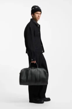 Weekender mit Beschlägen in Silber-Optik